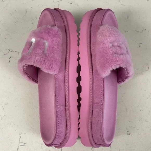 UGG Laton Fur Slide 111236 Wildflower Fluff Size 8 - Picture 6 of 16